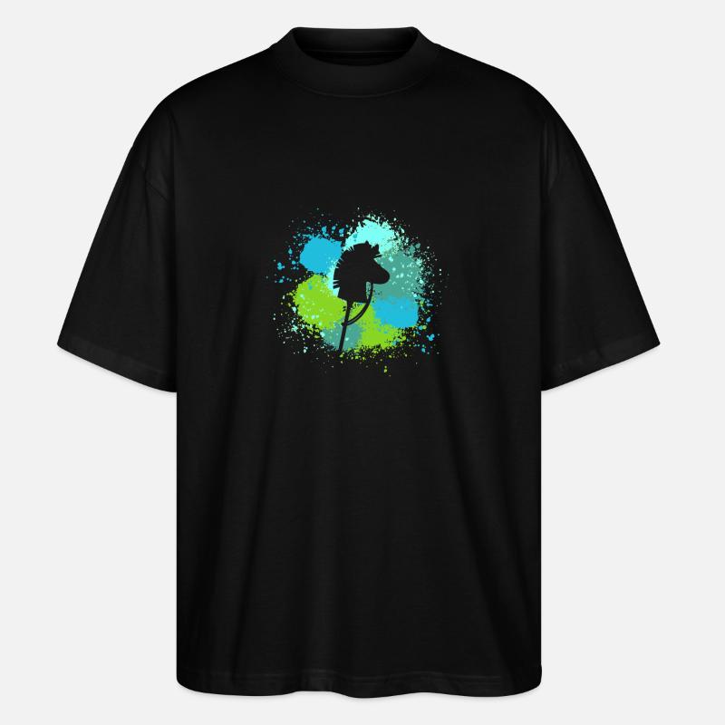 Steckenpferd Hobby Horsing - Stanley/Stella Oversized Unisex Bio T-Shirt Blaster 2.0 - Schwarz