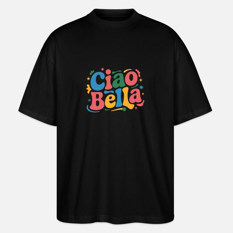 Ciao Bella - Stanley/Stella Oversized Unisex Bio T-Shirt Blaster 2.0 - Schwarz