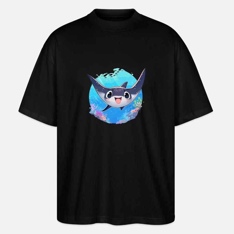 Mantas Manta Rochen - Stanley/Stella Oversized Unisex Bio T-Shirt Blaster 2.0 - Schwarz