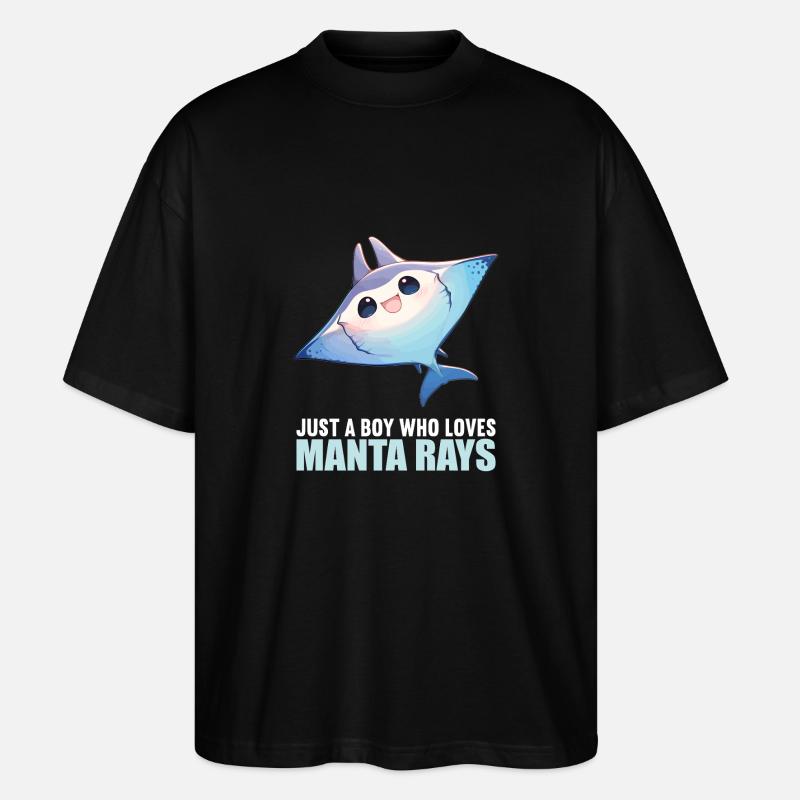 Mantas Manta Rochen - Stanley/Stella Oversized Unisex Bio T-Shirt Blaster 2.0 - Schwarz