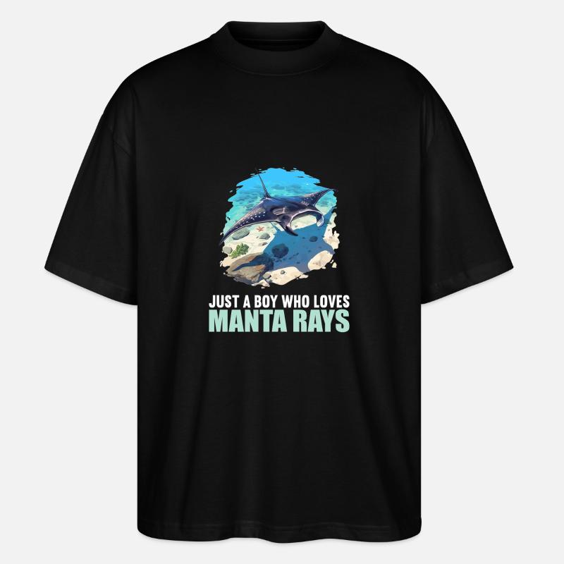 Mantas Manta Rochen - Stanley/Stella Oversized Unisex Bio T-Shirt Blaster 2.0 - Schwarz