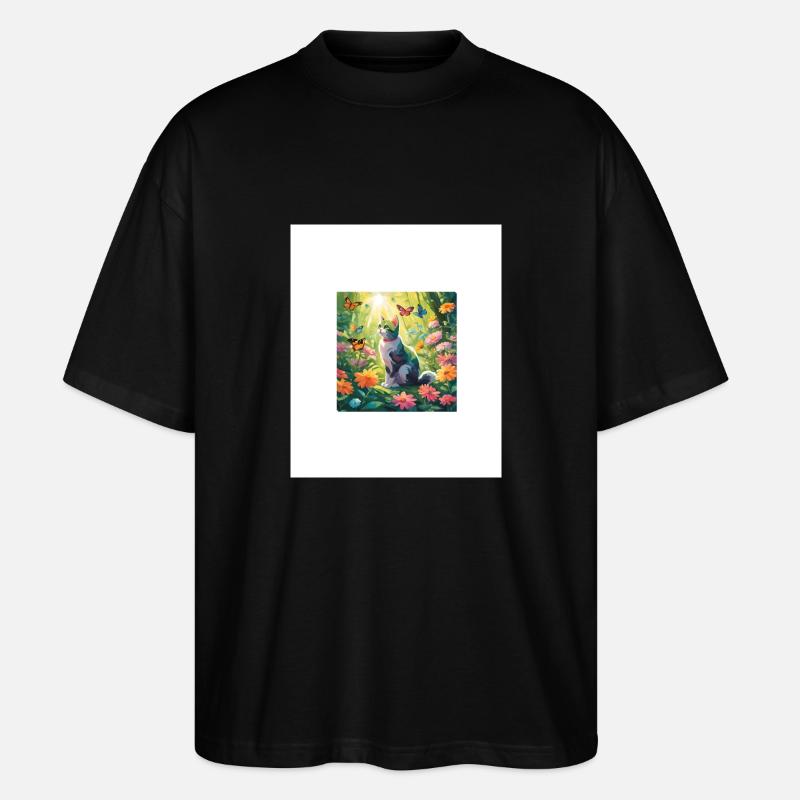 Canva1 - Stanley/Stella Oversized Unisex Bio T-Shirt Blaster 2.0 - Schwarz