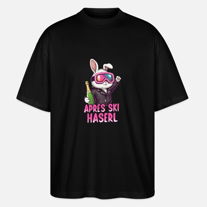 Apres Ski Haserl - Stanley/Stella Oversized Unisex Bio T-Shirt Blaster 2.0 - Schwarz