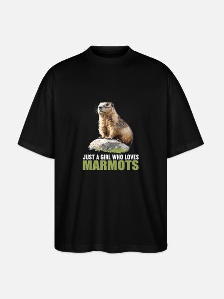Marmots Groundhog - Stanley/Stella Oversized Unisex Organic T-shirt Blaster 2.0 - black