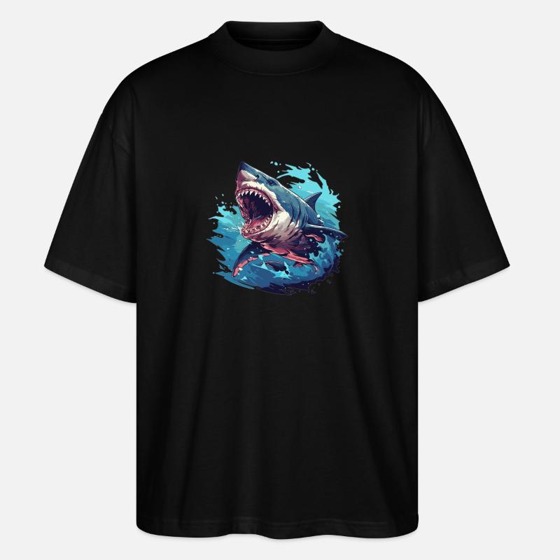 Mégalodons Megalodon - T-shirt bio Blaster 2.0 coupe oversize Stanley/Stella Unisexe - noir