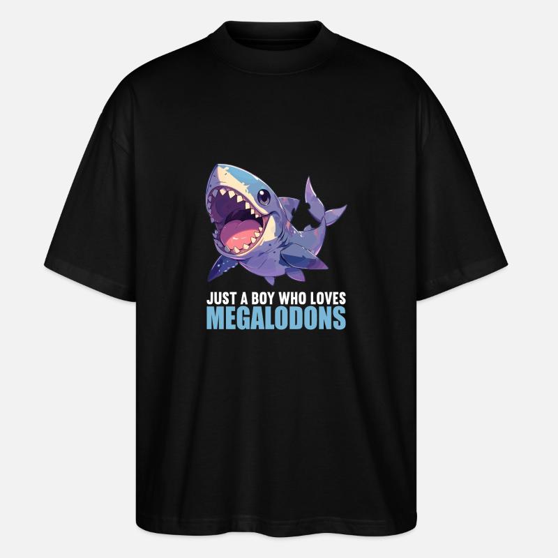 Megalodons Megalodon - Stanley/Stella Oversized Unisex Bio T-Shirt Blaster 2.0 - Schwarz