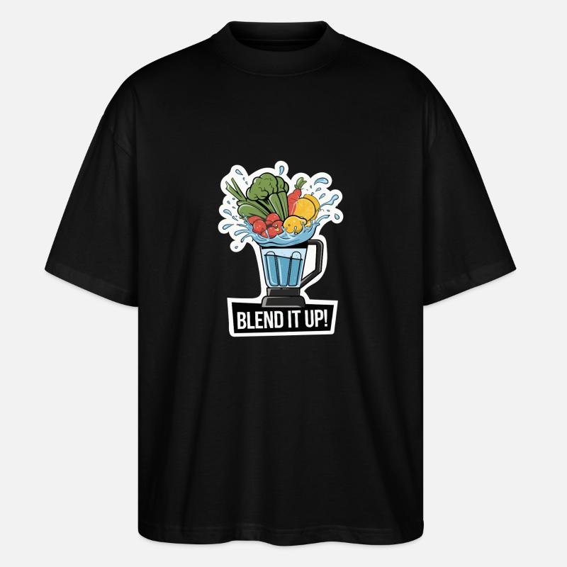 BLEND IT UP - Stanley/Stella Oversized Unisex Organic T-shirt Blaster 2.0 - black
