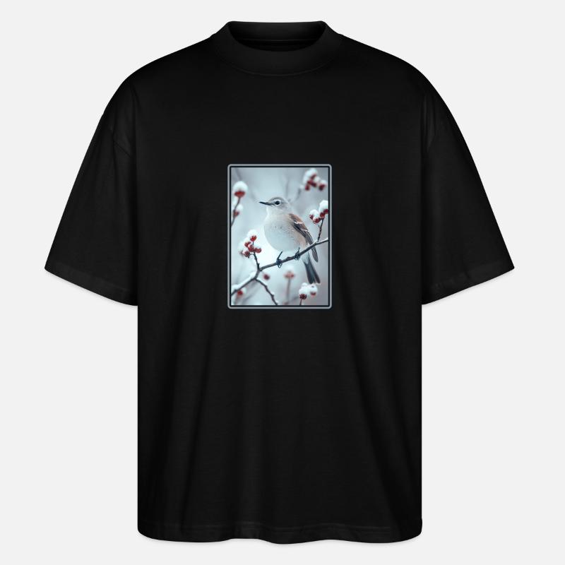 Oiseaux moqueurs Oiseaux moqueurs - T-shirt bio Blaster 2.0 coupe oversize Stanley/Stella Unisexe - noir