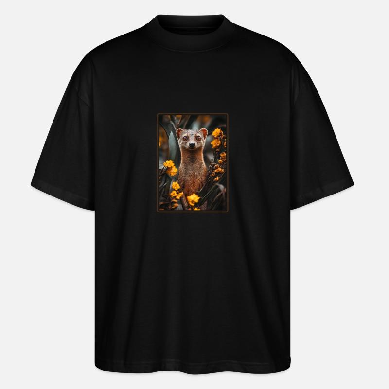 La mangouste de mangouste - T-shirt bio Blaster 2.0 coupe oversize Stanley/Stella Unisexe - noir
