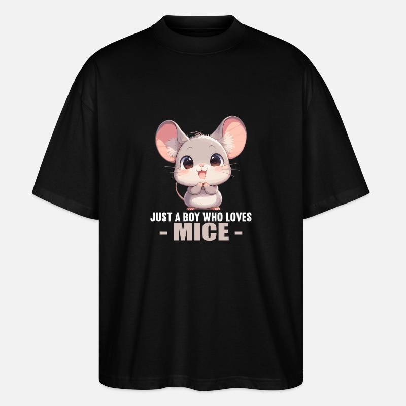 Souris Souris - T-shirt bio Blaster 2.0 coupe oversize Stanley/Stella Unisexe - noir