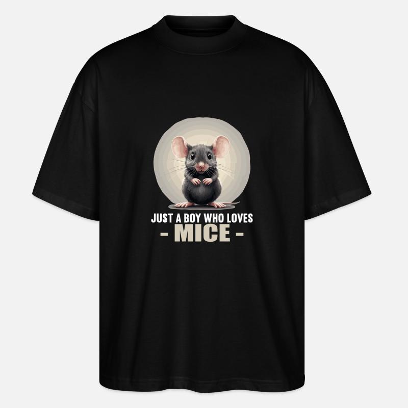 Souris Souris - T-shirt bio Blaster 2.0 coupe oversize Stanley/Stella Unisexe - noir
