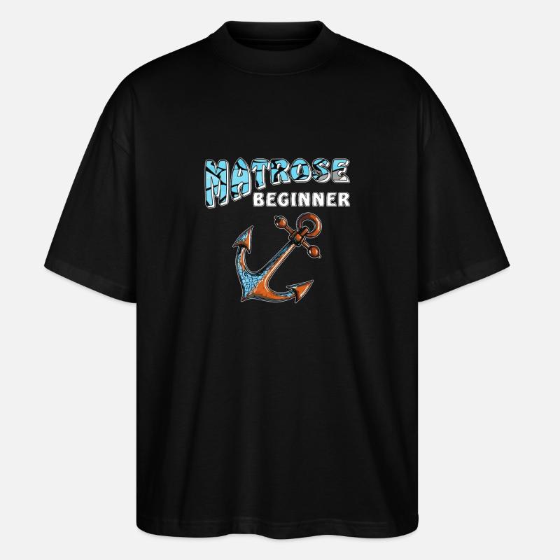 SCHIFFANKER MATROSE BEGINNER - Stanley/Stella Oversized Unisex Bio T-Shirt Blaster 2.0 - Schwarz