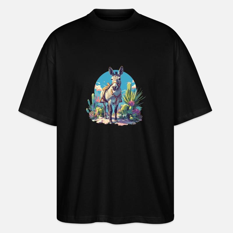 Maultiere Maultier - Stanley/Stella Oversized Unisex Bio T-Shirt Blaster 2.0 - Schwarz