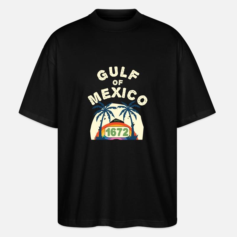 Arc-en-ciel du golfe du Mexique - T-shirt bio Blaster 2.0 coupe oversize Stanley/Stella Unisexe - noir