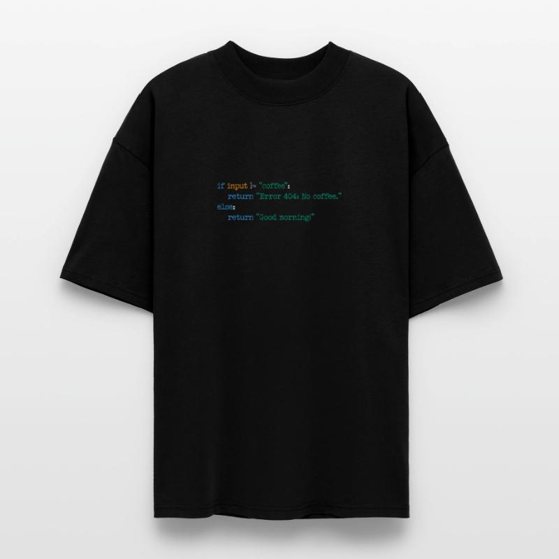 Coffee Code Programmer Computer Science Gift Stanley/Stella Oversized Unisex Organic T-shirt Blaster 2.0