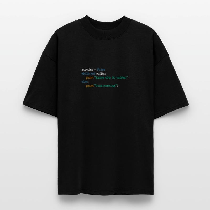 Computer Science Coffee Code Programmer Gift Stanley/Stella Oversized Unisex Organic T-shirt Blaster 2.0