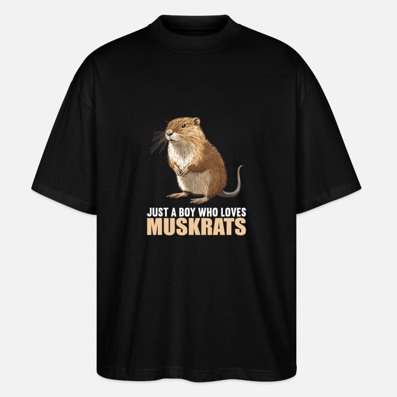 Rat musqué - T-shirt bio Blaster 2.0 coupe oversize Stanley/Stella Unisexe - noir