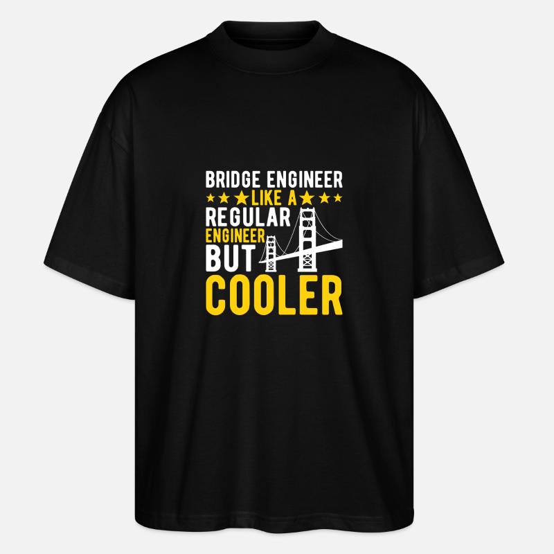 Bridge Engineer Bridge Construction - Stanley/Stella Oversized Unisex Organic T-shirt Blaster 2.0 - black