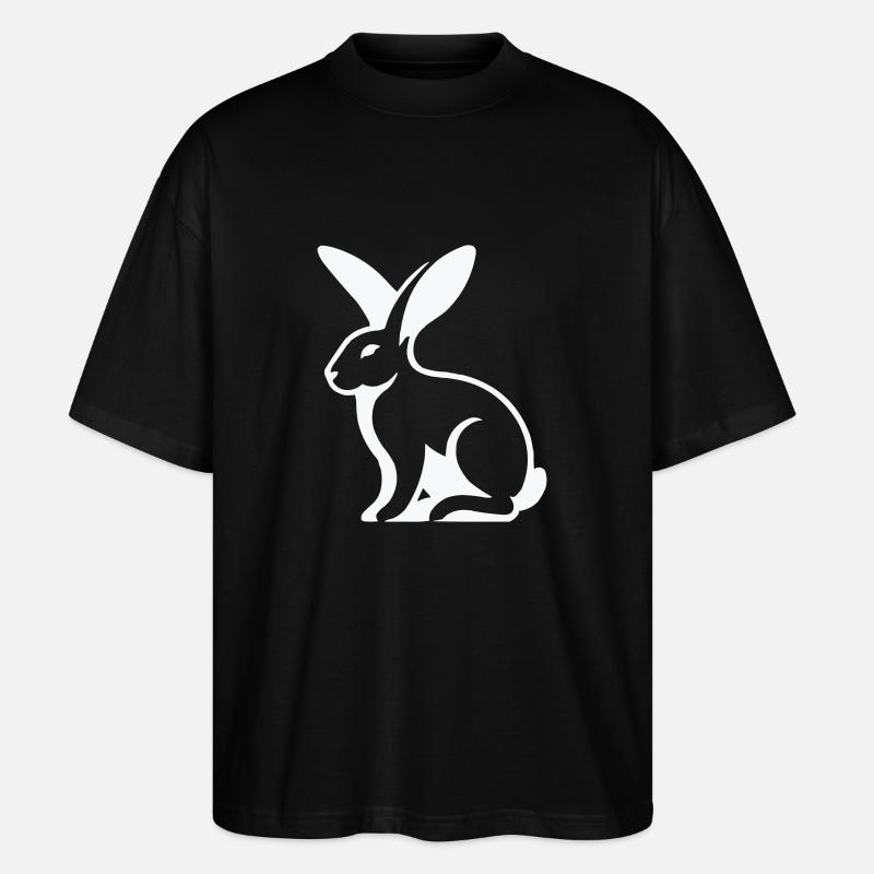 Rabbit Rabbit - Stanley/Stella Oversized Unisex Organic T-shirt Blaster 2.0 - black