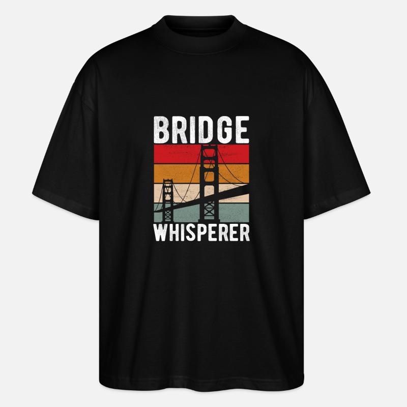 Bridge Engineer Bridge Construction - Stanley/Stella Oversized Unisex Organic T-shirt Blaster 2.0 - black