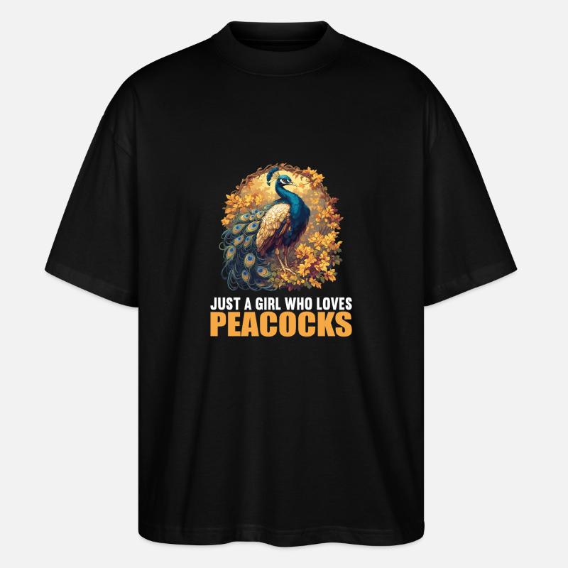 Peacocks Peacock - Stanley/Stella Oversized Unisex Organic T-shirt Blaster 2.0 - black