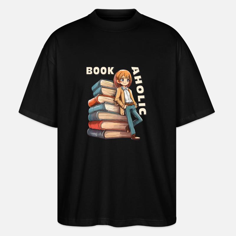 BÜCHER BOOKAHOLIC - Stanley/Stella Oversized Unisex Bio T-Shirt Blaster 2.0 - Schwarz
