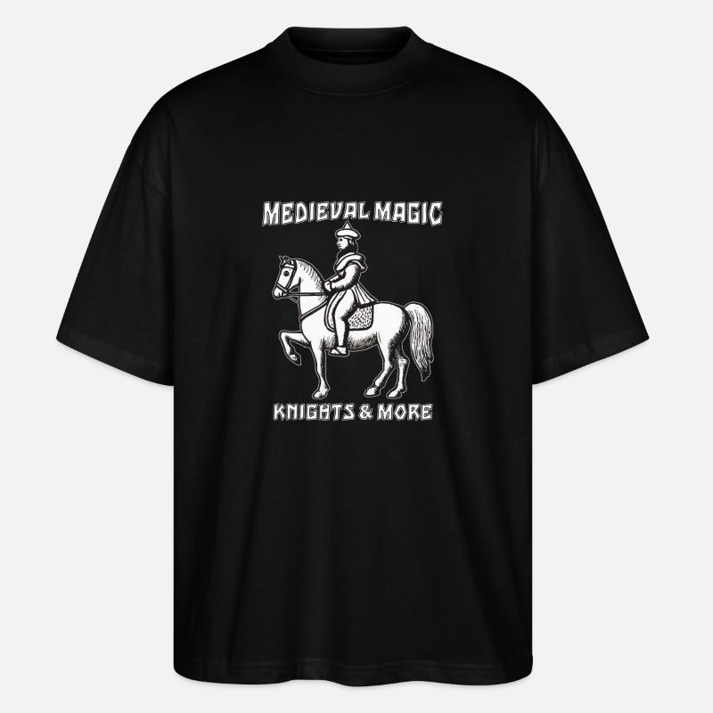 MEDIEVAL MAGIC KNIGHTS & MORE - Stanley/Stella Oversized Unisex Organic T-shirt Blaster 2.0 - black