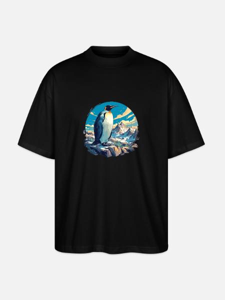 Penguins Penguin - Stanley/Stella Oversized Unisex Organic T-shirt Blaster 2.0 - black