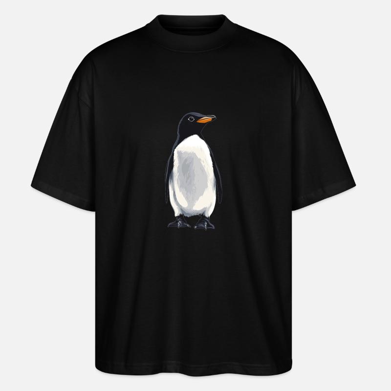 Pingouins Pingouin - T-shirt bio Blaster 2.0 coupe oversize Stanley/Stella Unisexe - noir