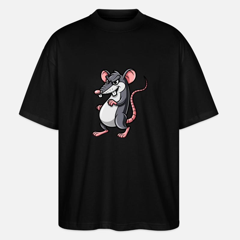 RATTE Grimmig - Stanley/Stella Oversized Unisex Bio T-Shirt Blaster 2.0 - Schwarz