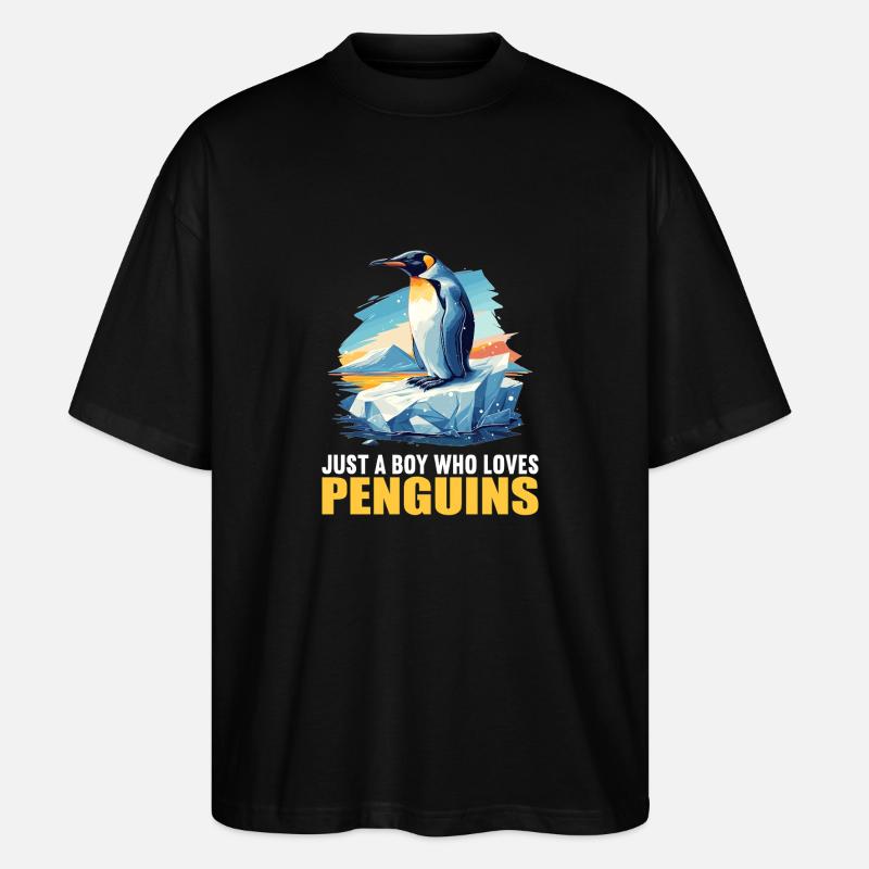 Pingouins Pingouin - T-shirt bio Blaster 2.0 coupe oversize Stanley/Stella Unisexe - noir