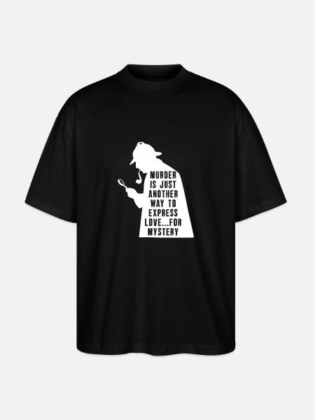 Murder Mystery Dinner Fun Night - Stanley/Stella Oversized Unisex Organic T-shirt Blaster 2.0 - black