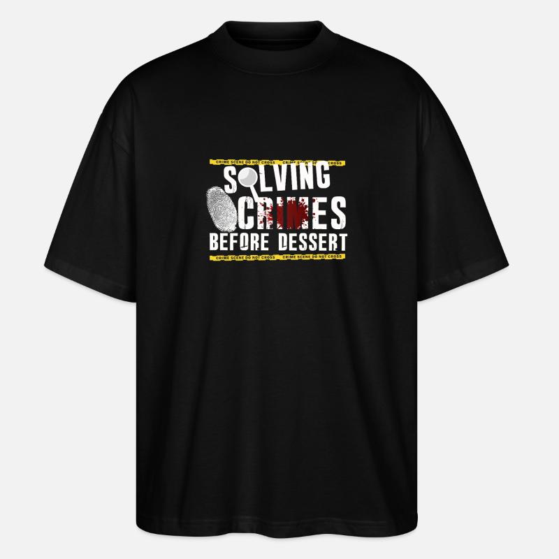 Murder Mystery Dinner Fun Night - Stanley/Stella Oversized Unisex Organic T-shirt Blaster 2.0 - black