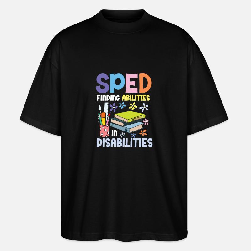 Special Education: Abilities in Disabilities - Stanley/Stella Oversized Unisex Organic T-shirt Blaster 2.0 - black
