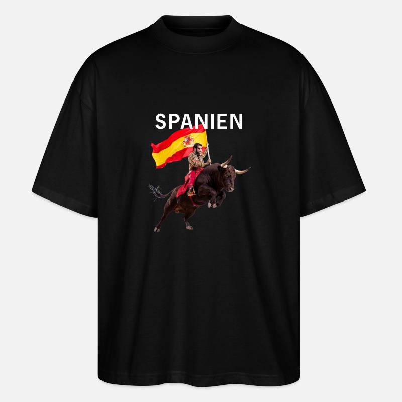 SPANIEN - Stanley/Stella Oversized Unisex Bio T-Shirt Blaster 2.0 - Schwarz