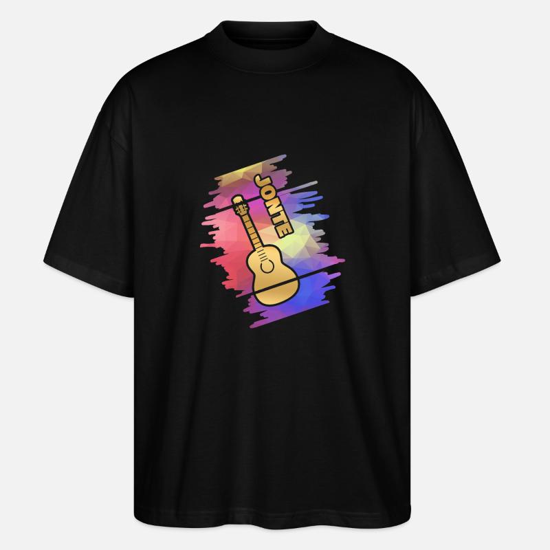Guitare Jonte - T-shirt bio Blaster 2.0 coupe oversize Stanley/Stella Unisexe - noir