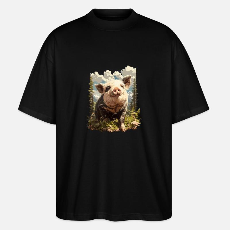 Cochon Cochon - T-shirt bio Blaster 2.0 coupe oversize Stanley/Stella Unisexe - noir