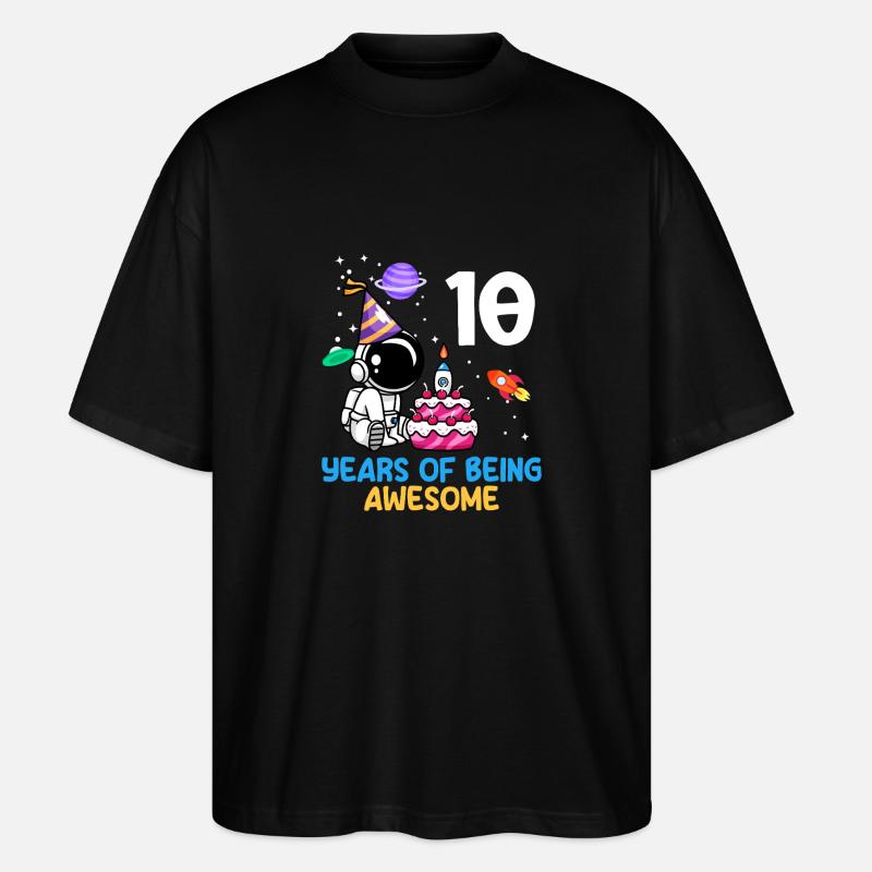 Célébration de 10 ans d’excellence - T-shirt bio Blaster 2.0 coupe oversize Stanley/Stella Unisexe - noir