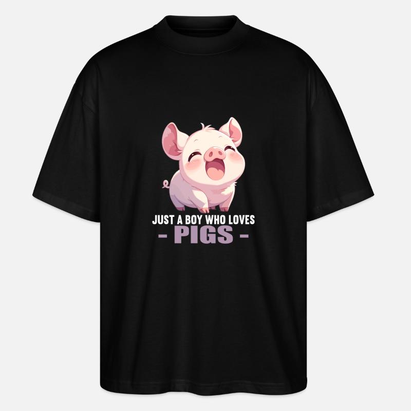 Cochon Cochon - T-shirt bio Blaster 2.0 coupe oversize Stanley/Stella Unisexe - noir