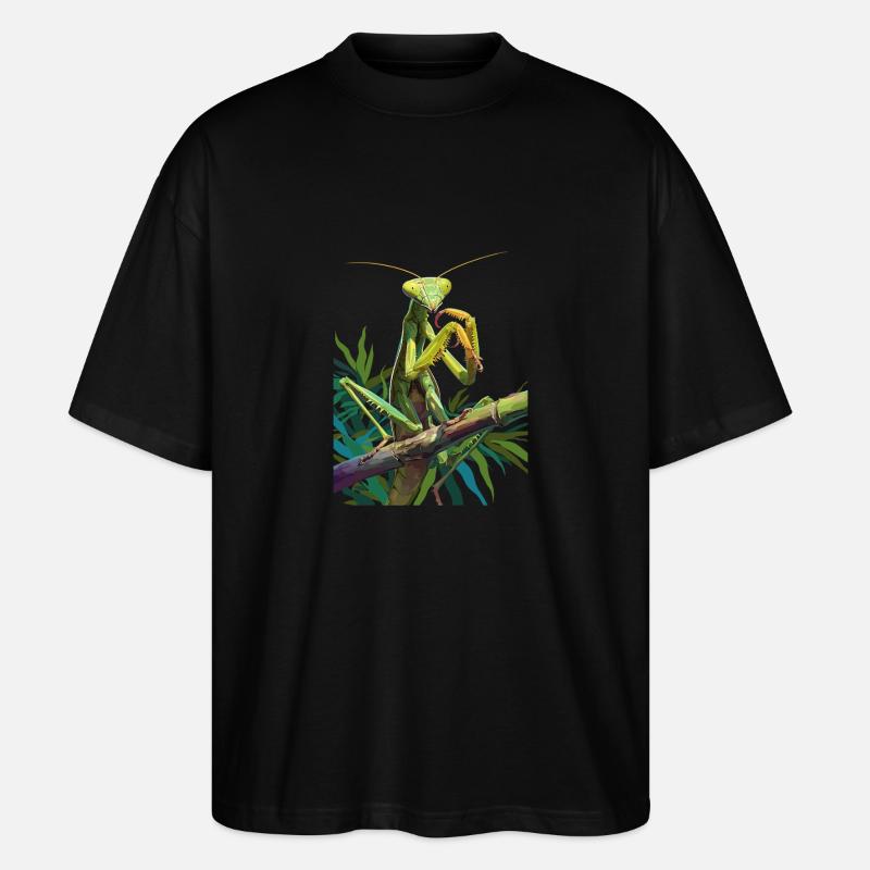 Gottesanbeterinnenen Gottesanbeterin - Stanley/Stella Oversized Unisex Bio T-Shirt Blaster 2.0 - Schwarz