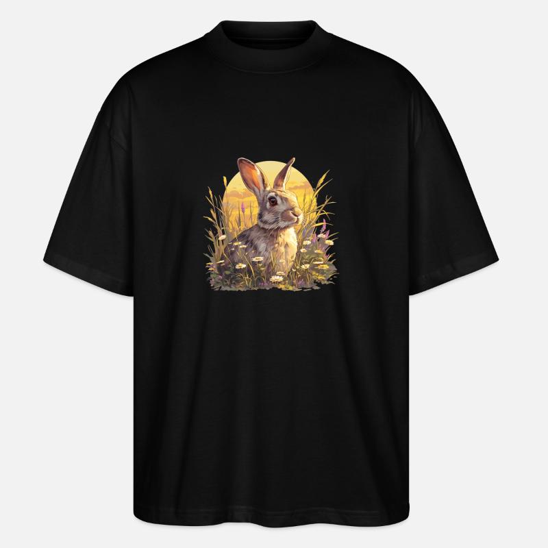 Lapin Lapin - T-shirt bio Blaster 2.0 coupe oversize Stanley/Stella Unisexe - noir