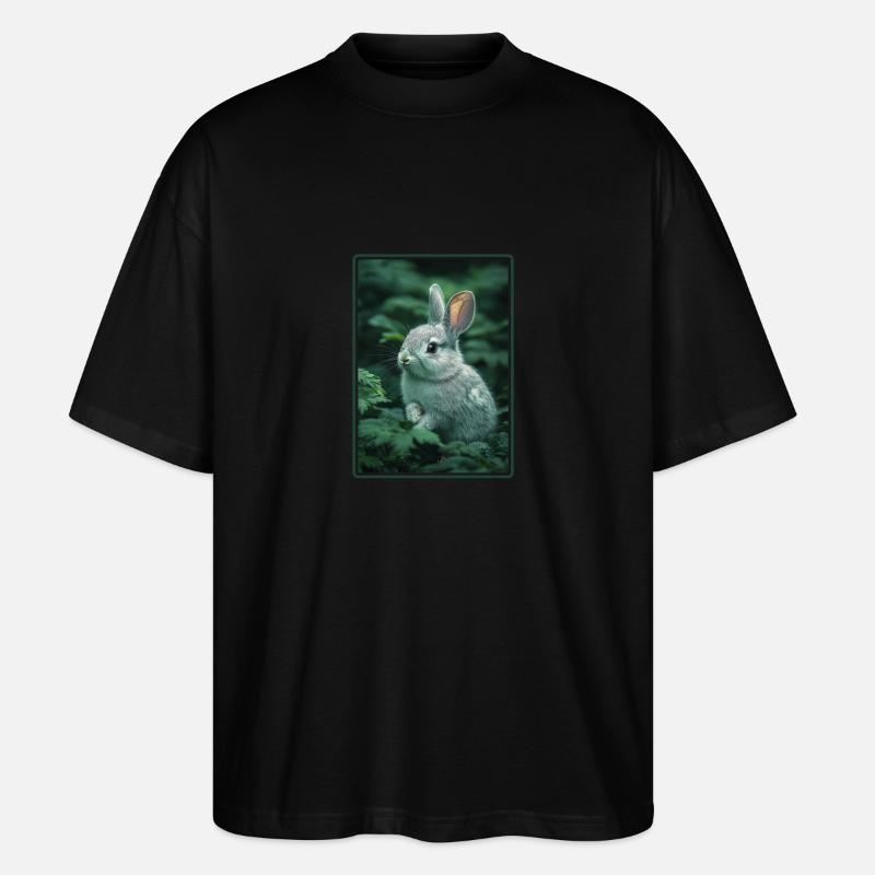 Hasen Hase - Stanley/Stella Oversized Unisex Bio T-Shirt Blaster 2.0 - Schwarz
