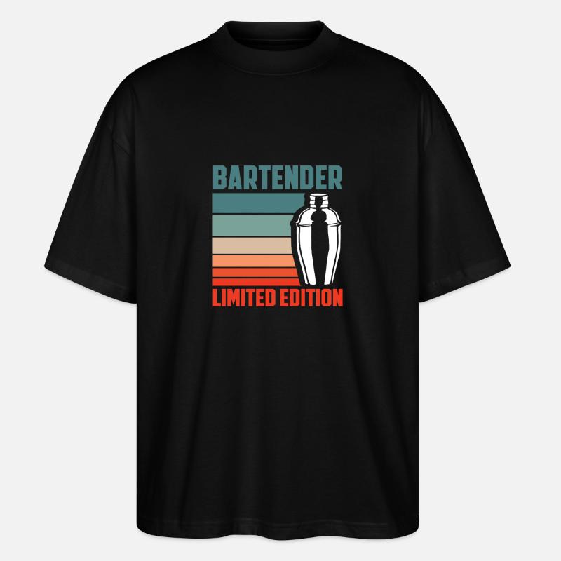 Bartender Limitierte Edition - Stanley/Stella Oversized Unisex Bio T-Shirt Blaster 2.0 - Schwarz