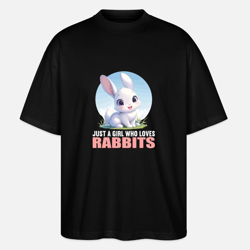 Hasen Hase - Stanley/Stella Oversized Unisex Bio T-Shirt Blaster 2.0 - Schwarz