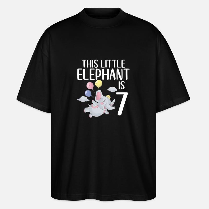 Elephant Lovers Gifts - Stanley/Stella Oversized Unisex Bio T-Shirt Blaster 2.0 - Schwarz