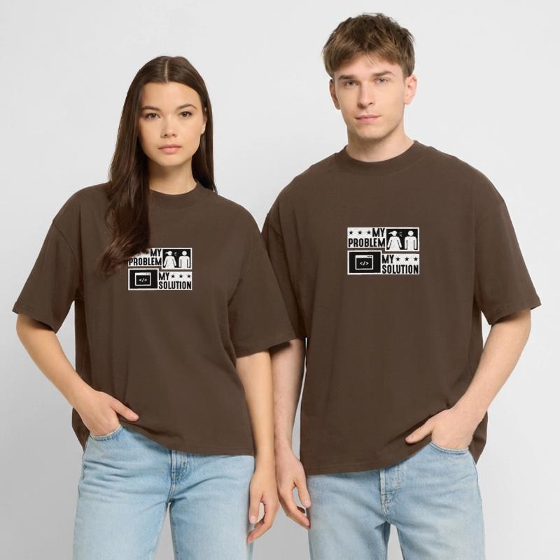 Online Coder My Problem My Pictogram Dad Developer Stanley/Stella Oversized Unisex Organic T-shirt Blaster 2.0