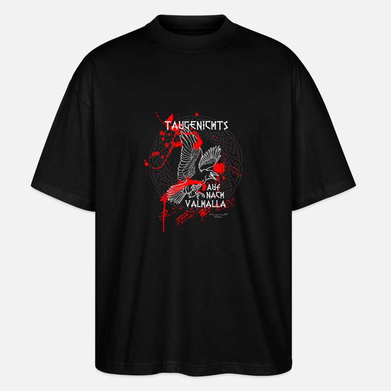 ValhallaBird - Stanley/Stella Oversized Unisex Bio T-Shirt Blaster 2.0 - Schwarz