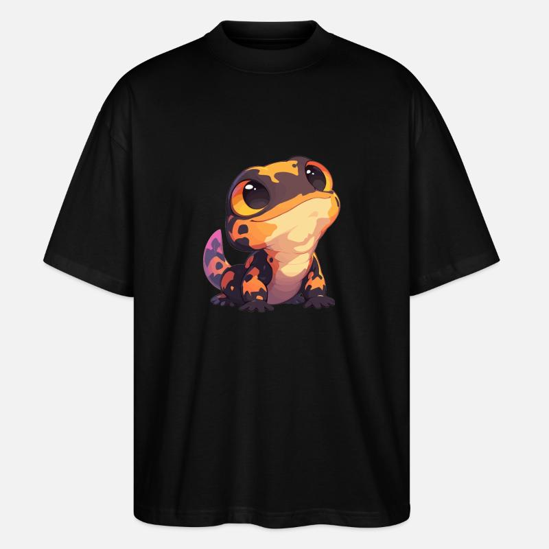 Salamanders Salamander - Stanley/Stella Oversized Unisex Bio T-Shirt Blaster 2.0 - Schwarz