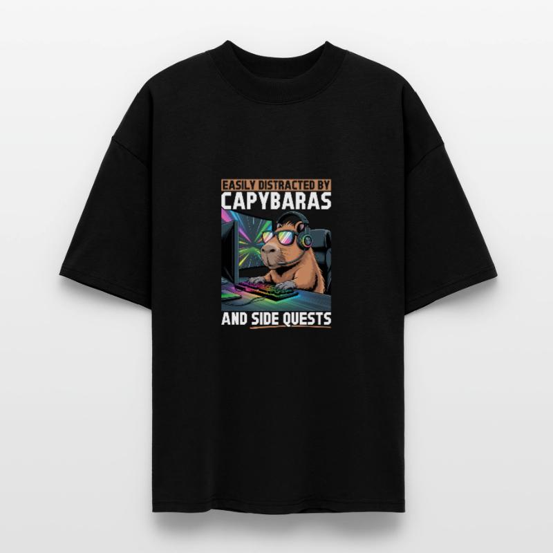 Capybara PC Gamer Gaming T-shirt bio Blaster 2.0 coupe oversize Stanley/Stella Unisexe
