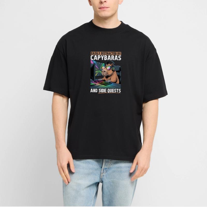 Capybara PC Gamer Gaming T-shirt bio Blaster 2.0 coupe oversize Stanley/Stella Unisexe